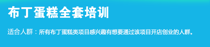 荣佳特色布丁蛋糕培训