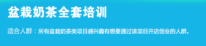 荣佳盆栽奶茶类培训